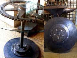 Vintage Gear Table From Napa Valley Custom Metal