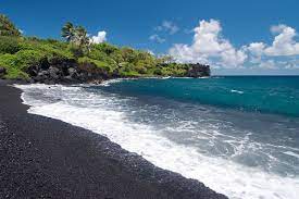 Honokalani Black Sand Beach Sunset Beach Hawaii Hawaii Beaches Beautiful Beaches Paradise