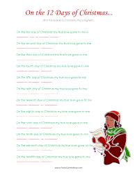 This is an online quiz and not a printable game. 12 Days Of Christmas Song Quiz Printable Christmas Games