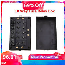 Junction blocks, terminal blocks,bus bars automotive and marine electrical junction block 12 example of junction box circuit of mechanical relay system. Automotive 18 Way Fuse Relay Box Holder Block Circuit Protector Terminals Shopee Malaysia