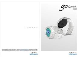 ALCATEL GO WATCH SM-03 MANUAL Pdf ...