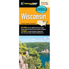 Wisconsin State Waterproof Map Kappa Map Group
