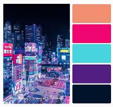 Color Palette Nighttime Scene Color Palette Color Swatches Color Blending
