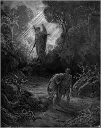Adam And Eve Driven Out Of Eden Png Biblical Art Bible Illustrations Gustave Dore