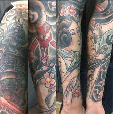 a closer look at gary s healed japanese star wars sleeve by steve 920tattoocompany 920tattoo star wars tattoo sleeve star wars tattoo darth vader tattoo