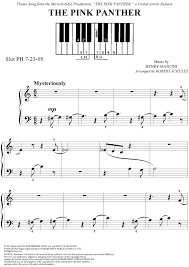 The Pink Panther Easy Piano Sheet Music Sheet Music Easy Sheet Music