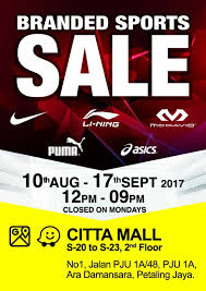 Promosi yang dilakukan dalam bisnis semakin marak untuk dijalankan secara online. Promosi Barangan Sukan Dengan Harga Terbaik Di Citta Mall Tak Perlu Gusar Original Semua Jom Grab Sekarang