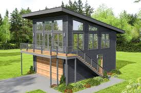 Plan 68640vr Modern Mountain Home Plan With Drive Under Garage In 2020 Modern Style House Plans Carriage House Plans Mountain House Plans