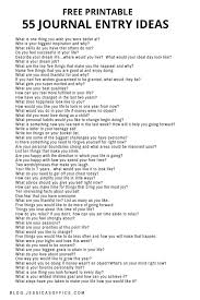 Journal Entry Ideas Free Printable Pdf In 2020 Journal Writing Prompts Journal Questions Journal Entries