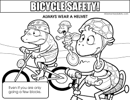 Push pack to pdf button and download pdf coloring book for free. Colouring Page Elementary Safety Bicycle Safety Coloring Pages Super Coloring Pages
