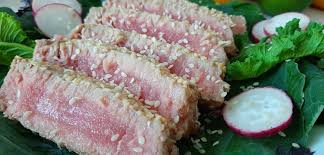 asian inspired seared ahi tuna steaks