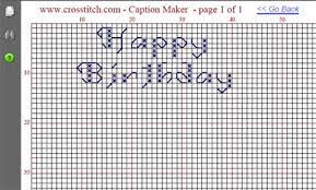 But you can find there also word cross stitch pattern generators, if this is more your cup of tea. Charting Text Calculating Fabric Needs Needlenthread Com