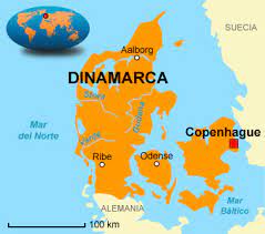 As feições da superfície da terra podem ser representadas de várias maneiras. Mapa De Dinamarca Mapa Fisico Geografico Politico Turistico Y Tematico