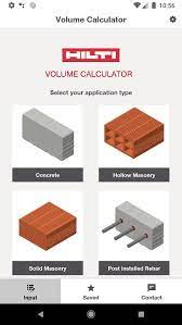 Dec 17, 2020 · hilti volume calculator का वर्णन hilti volume calculators allows professionals to easily estimate the required quantity of chemical anchors foil packs. Hilti Volume Calculator For Android Apk Download