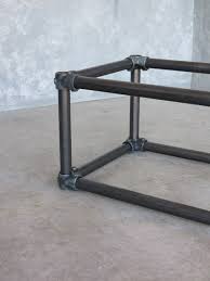One (1) industrial metal tapered leg in the finish of your choice. Bespoke Galvanised Steel Coffee Table Base