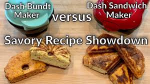 The famous mini bundt cake recipes we all know and love come in so many flavors and only one shape. Dash Mini Bundt Vs Sandwich Maker The Savory Recipe Showdown Youtube