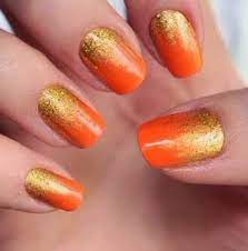A great alternative to shellac, won't damage your nails. Orange Nails Nails10