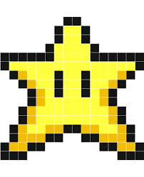 Star Stickers Muraux Stickaz Pixel Art Minecraft Pixel Art Pixel Art Templates