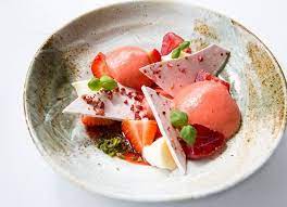 Strawberry And Douglas Fir Panna Cotta Recipe Great British Chefs Recipe Food Great British Chefs Dessert Recipes