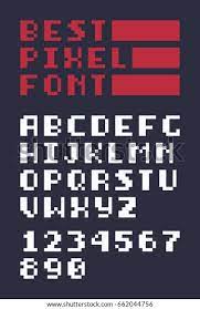 There are eight letters on the alphabet, and rearranging the letter eight can result in a number of different words. 8bit Retro Latin Alphabet Letters Numbers Stock Vector Royalty Free 662044756