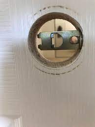 When is a door not a door? How To Open A Door That Has The Insides Of A Door Handle Inside Without A Door Knob Home Improvement Stack Exchange