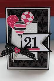 Create birthday invitations like this one to make your own birthday invitations. Handmade Birthday Card Sophisticated Black And White With Splashes Of Hot Pink Balloons And A Fishtail Banner 21st Birthday Cards Birthday Cards Cards