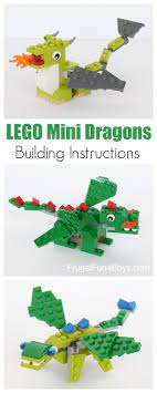 Let's build lego dragon with lego classic 10704 set.lego® large creative brick boxitem: Lego Mini Dragon Building Instructions Frugal Fun For Boys And Girls