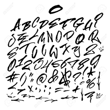 Hip hop music has existed since the 1970s and has made a huge impact on the entire music industry. Handwritten Graffiti Font Alphabet Artistic Hip Hop Typography Collection Custom Vector Calligraphy Graphic Set Royalty Free Cliparts Vectors And Stock Illustration Image 94463901