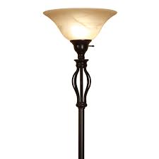 72 standing floor lamp/modern adjustable tall reading lamp /living room light buy: Traditional Iron Scrollwork Bronze Floor Lamp With Amber Glass Shade 72 On Sale Overstock 19859644