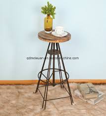 The seat is 23.5 to the ground. China American Country Real Wood Wrought Iron Bar Stools Leisure Household High Stool Simple Cafe Bar Stools M X3467 China Wooden Stool Solid Wood Stool
