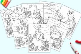 Why is the sea blue? 21 Free Printable Cute Sea Creature Coloring Pages For Kids The Artisan Life