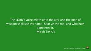 Micah 6:9 Kjv