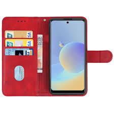 Leather Phone Case For BLU G71+(Red ...