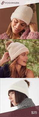 Urban Outfitters Fuzzy Pom Pom Beanie Winter Hat Urban Outfitters Winter Hats Urban Outfitters Accessories