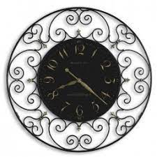 The antique dial is covered with convex glass. Wrought Iron Metal