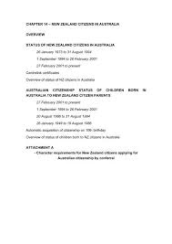 Sugi, a scientist at rotorua hospital, who married a new zealander and had two sons, lived in new zealand for 36 years before becoming a citizen. Chapter 14 A New Zealand Citizens In Australia Australian Citizenship
