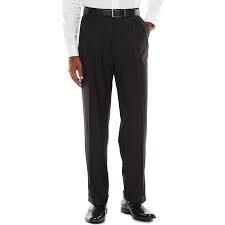 Croft Barrow Mens Dress Pants Comfort Classic Pleated Cuff Black Size 38x34 New 24 99 Http Www Ebay Com Itm Croft Barrow Men Pantsuit Mens Dress Pants Pants