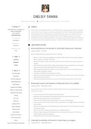Mcdonalds Crew Member Resume Example Crew Members Guided Writing Resume Examples