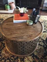 Round Lattice Carved Wood Coffee Table Coffee Table Coffee Table Wood Table