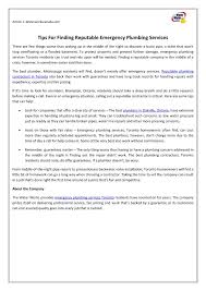 While looking at national averages can give a general idea, such numbers usually do not. Ppt Tips For Finding Reputable Emergency Plumbing Services Powerpoint Presentation Id 7517737