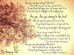 If We Met At Midnight In The Hanging Tree Lyrics The Hanging Tree Hanging Tree Lyrics Hunger Games Hanging Tree Hunger Games Song