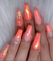 Keeping it simple is the way for long nails. 25 Amazing Acrylic Coffin Nails Design To Make You Stand Out Page 11 Of 25 Latest Fashion Trends For Woman Summer Acrylic Nails Bling Nails Nails
