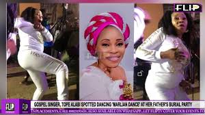 Tope was formerly a member of the jesters international comedy group. Gospel Singer Tope Alabi Spotted Dancing Narlian Dance After Father S Burial Youtube