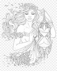 Different countries and civilizations are represented. Line Artsy Free Beautiful Women Coloring Pages For Adults Clipart 2672269 Pikpng