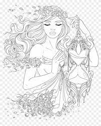 Printable coloring and activity pages are one way to keep the kids happy (or at least occupie. Line Artsy Free Beautiful Women Coloring Pages For Adults Clipart 2672269 Pikpng