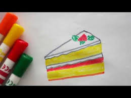 Stuck Kuchen Zeichnen Torte Malen How To Draw A Piece Of Cake Kak Narisovat Kusochek Torta Youtube