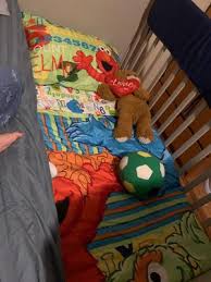 Our completely cozy sesame street crib bedding is filled with lovable characters, including elmo, cookie monster, abby cadabby and more. Sesame Street Abc 123 Toddler 4 Piece Bedding Set Walmart Com Walmart Com