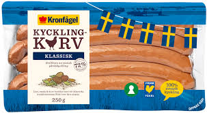 The company produces, sells and markets chilled, frozen and refined chicken. Kronfagel Kycklingkorv Klassisk Kronfagel