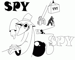Help them find the color orange in this scene of fall on the farm! Spy Vs Spy Coloring Pages Coloring Home