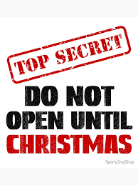Do Not Open Until Christmas Sticker